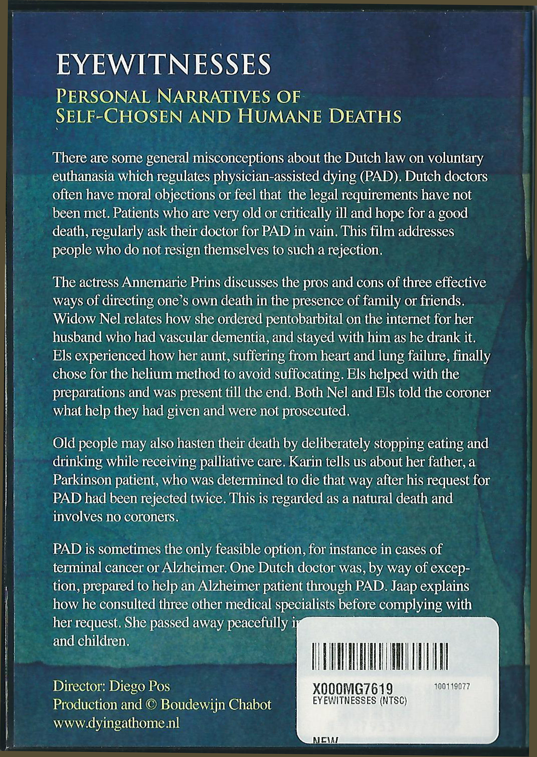 Eyewitness DVD back cover